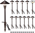 Pathway Landscaping Lighting Low Voltage 5cct Modes Garden Path Light LED 12V Outdoor Waterproof Sidewalk Lights 5W 200LM Oil Rubbed Bronze Aluminum for Outside Walkways Yard (12 Pack)