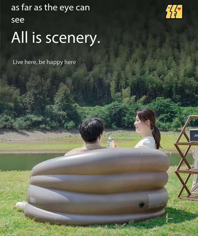 Inflatable Sofa Outdoor Portable Air MattressLying Camping Inflatable Air Recliner Easy to Use Inflatable Sofa