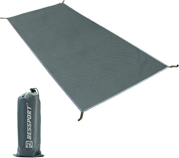 Bessport Tent Footprint for 1-2-3-4 Person Tent Waterproof Camping Tarp with Drawstring Carrying Bag for Picnic Hiking and Other Outdoor Activities