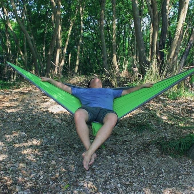 Hammock Nylon Double Layer Hammock Camping Outdoor(Color : 09) (4)