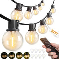 addlon 200FT Outdoor String Lights G40 with Remote Control Dimmable Patio Globe LED 108 Bulbs Waterproof Shatterproof Hanging Outside Lighting for Backyard Garden Deck Balcony Porch Café Bristo