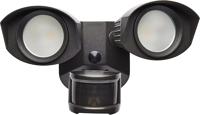 Nuvo 65/213 LED Dual-Head Security Light 3000K Motion Sensor Bronze
