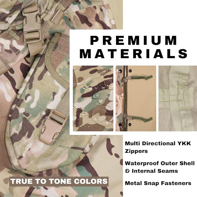Camouflage Bivy Cover Waterproof Sleeping Bag Cover for Military Modular Sleep System (MSS) Waterproof Outer Shell for Sleeping Bag