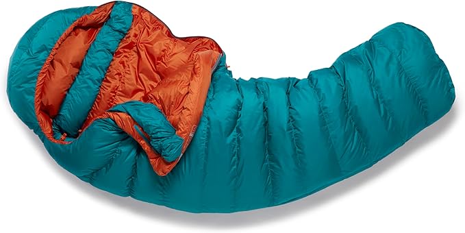 Rab Women's Ascent Down Sleeping Bag - Lightweight Warm Mummy Sleep Sack for Camping &amp Backpacking
