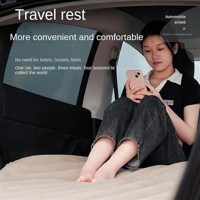 Car Inflatable Mattress SUV Camping Inflatable Mattress Portable Inflatable Sleeping Pad 208x130 Cm Inflatable Mattress Car Camping Sleeping Pad