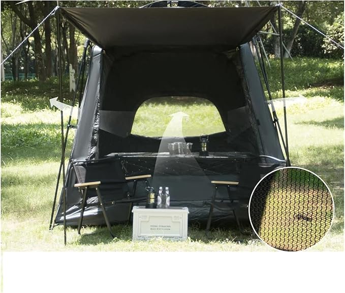 Three-Season Tent 8-12 Person Outdoor Camping Family Tent Double Layers Oversize 2 Rooms Thickened Rainproof Canopy Family Camp Tour Equipment