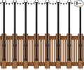 5 Ft String Light Poles 8 Pack String Light Poles for Outside with Fixing ClipsHanging Light Poles for Deck Fence Garden Backyard Wall BistroMetal Poles for Outdoor String Lights