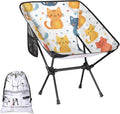Honeybaby Folding Camping Chair Cats Stars Camping Chairs Lightweight Portable Chair Outdoor Foldable Chairs for Camping Travel Picnic Beach Hiking