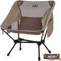 Overmont Ultralight Portable Camping Chair- Lightweight Folding Backpacking Chair Support up to 330Lbs Compact Beach Chair for Adults with Carry Bag for Backpack Hiking Fishing Outdoor Camp Travel