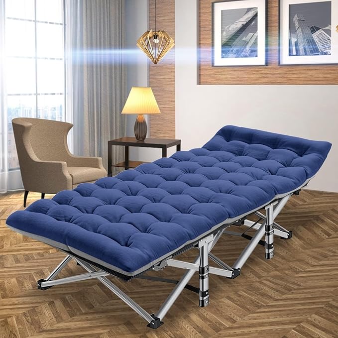MOPHOTO Oversized Folding Camping Cot for Adults 78 x 32 XXL Heavy Duty Sleeping Cots for Adults Portable Sleeping Bed Outdoor Camp Cot for Home Camp Office Nap