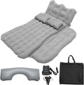 ACROPIX Inflatable SUV Truck Car Air Mattress Back Seat Camping Bed Thickened Car Sleeping Pad for Travel Car Bed SUV Mattress with Car Air Pump and Pillows Gray