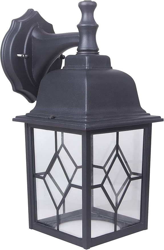 LIT-PaTH Outdoor LED Wall Lantern Large Exterior Wall Light Fixture 3000K Warm White 11W 1000 Lumen Matte Black Anti-Rust Aluminum Porch Lighting for Outside Patio Garage 1 Pack