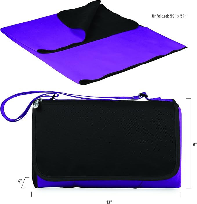 PICNIC TIME NFL Chargers Blanket Tote Outdoor Picnic Blanket - Beach Blanket - Camping Blanket