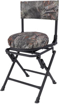 360° Swivel Chairs for Ground Blinds Portable Folding Camping Chairs for Adults Seats with Hard Arms for Fishing Camping 600D Oxford Lawn