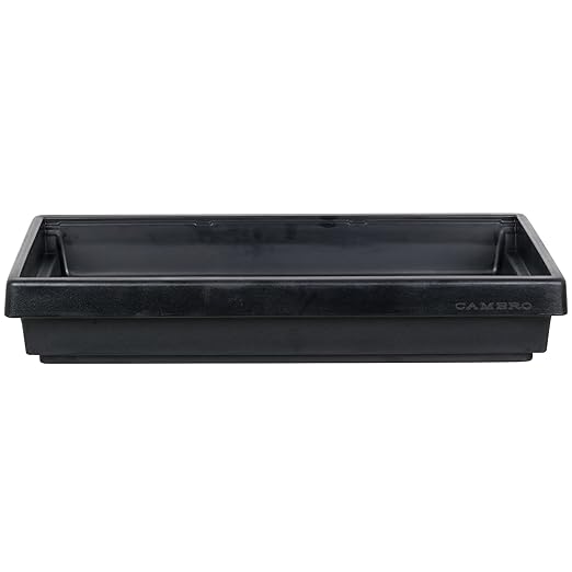 Cambro Table Top Food Bar 41-13/16L X 24W X 7 H 3-Pan Capacity Black NSF