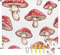 Waterproof Sandproof Beach Blanket 59''×68'' Vegetables Mushrooms Polyester Outdoor Picnic Blanket with 4 Stakes &amp Storage Bag for BeachCampingVacation Red