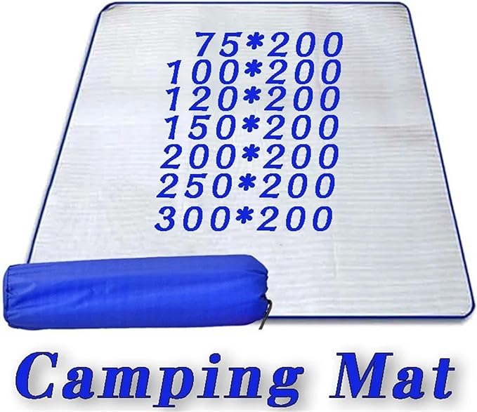 Aluminium Sleeping Mat Aluminum Foil Pad Outdoor Camping Waterproof Tent Footprint Portable Lightweight Sleeping