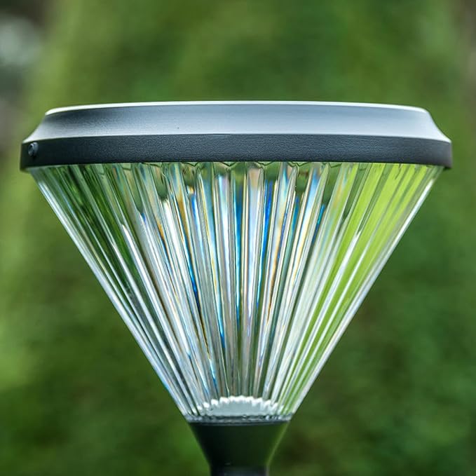 TIERONE 7.5FT LED Post Solar Light Dusk to Dawn Landscape Pathway Dual-Head Pole Light IP65 Waterproof 3000K Warm White Outdoor Street Lights for Lawn Patio Yard Pathway Garden
