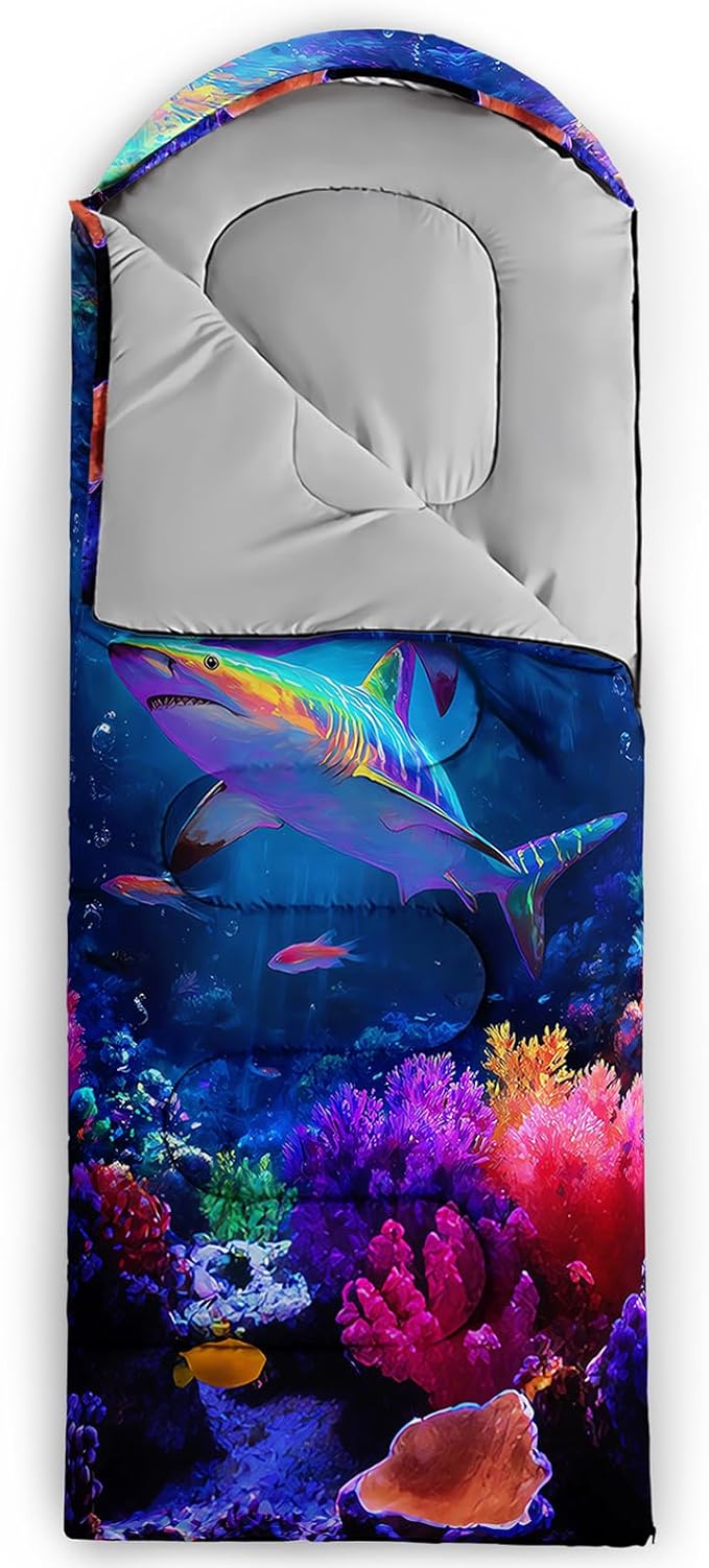 AILONEN Sunflower Sunset Sleeping Bag for Boys Girls Adults3 Season Warm &amp Cool Weather Botanical Design Lightweight Waterproof Camping Sleeping BagHikingOutdoor Backpack Traveling