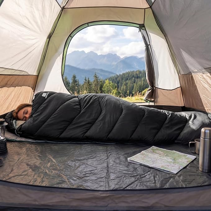 Sleeping Bags for Adults Cold Weather &amp WarmBackpacking Camping Sleeping Bag for Tall Girls BoysLightweightCompactWaterproof Camping Gear for TravelingHikingHotelOutdoor &amp Indoor