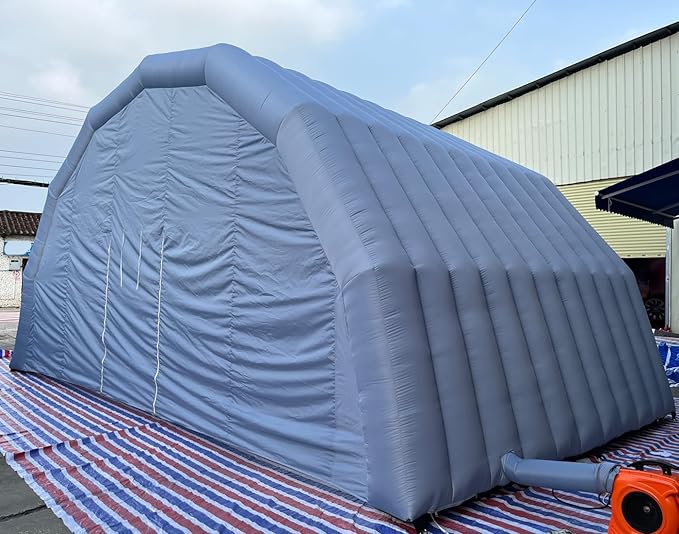 Portable Outdoor Inflatable Stage Tent Rooftop Booth Inflatable Stage Cover Marquee Concert Shelter Dome Marquee Cover 29.5x16.5x14.8ft