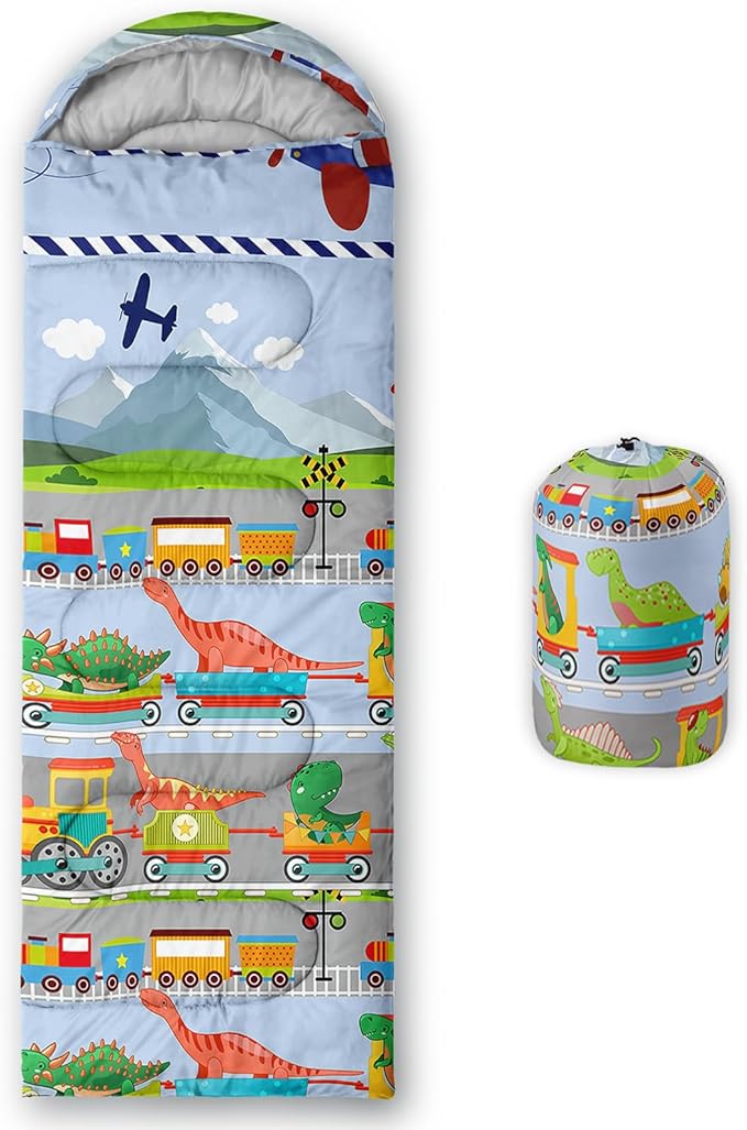 QOOMO Camping Sleeping Bags3 Season Warm &amp Cool WeatherLightweightWaterproof Sleeping Bags for Adults &amp Kids Travelingand Outdoors