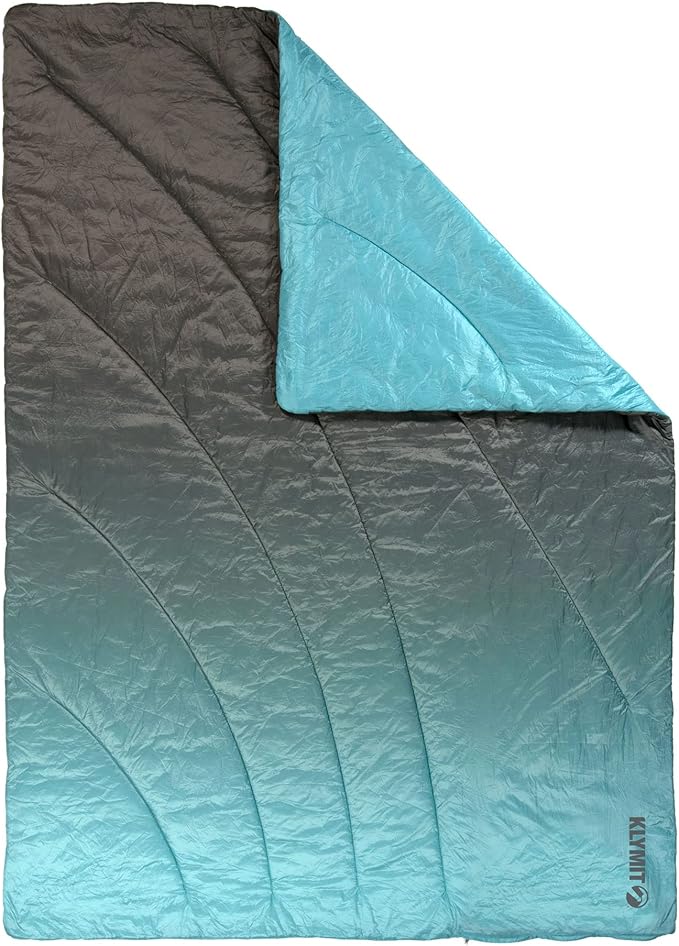 Klymit Horizon Packable Camping Blanket and Comforter Blue/Black