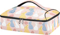 Casserole Carrier Loveliness BunniesInsulated Casserole Carrier for Hot or Cold Food Thermal Lunch Tote for Potluck Parties Picnic Beach Fits 9 x 13 Inches Baking Dish