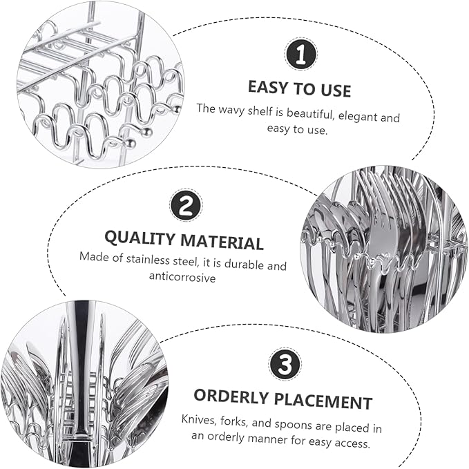 Ciieeo Portable Stainless Steel Cutlery Utensil Kitchen Utensil for Camping Hiking Picnic Easy to Clean Dishwasher Safe