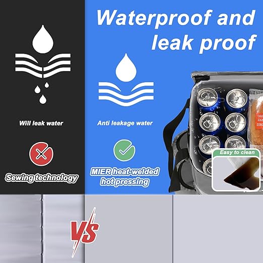 Insulated Food Delivery Backpack with Cup Holder - Perfect for Uber Eats Doordash &amp Postmates. Leakproof and Reflective Gray Bag for Hot/Cold Food Delivery on Bike.