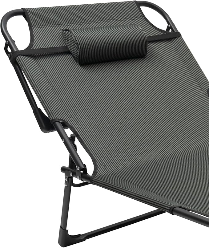 Folding Chair Leisure Chair Suitable for Outdoor Camping Folding Bed-Green