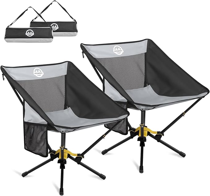 ADSMART Portable Camping Chair Lightweight Folding Chair for Camping - Outdoor Chair Supports 300 Lbs - Camp Chair Outdoor Adventures