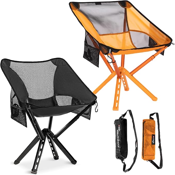Sitpack Campster 2.0 Backpacking Camping Chair 5S Easy Set-up Ultra Lightweight Bottle Sized Portable Folding Chair Compact Chair for Adults for Beach Outdoor Hiking Travel Fishing