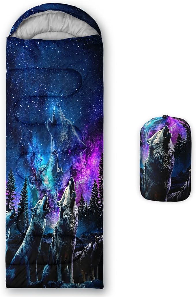 Print sleeping bagsleeping bagsOutdoor Camping Sleeping BagSuitable For Children Boys And Girls PortableWaterproofCompact And LightweightGreat For Outdoor CampingBackpacking And Hiking