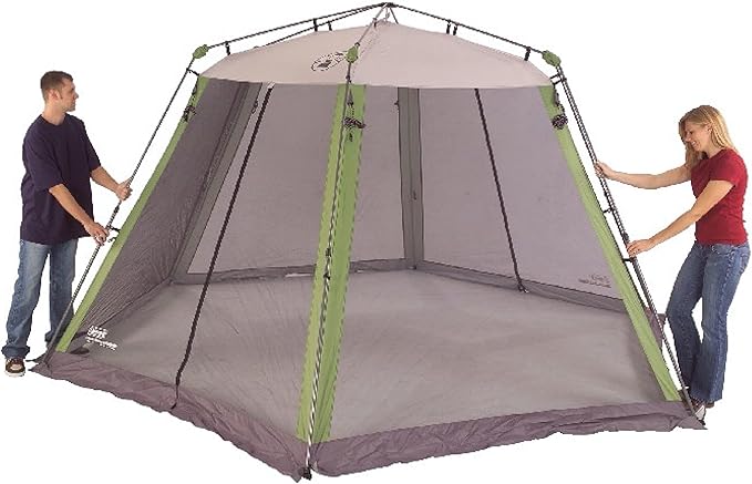 Coleman Skylodge Screened Canopy Tent with Instant Setup 10x10/15x13ft Portable Screen Shelter with 1-Minute Setup for Bug-Free Lounging Great for Picnic Yard Beach Park Camping &amp More