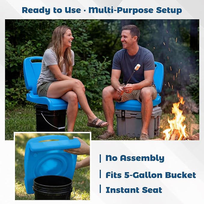 Karenhi 2 Pack Foldable Adult Pool Seat Portable Poolside Chair Stadium Seats with Back Support for Poolside Tailgating Beach Camping Picnic Chair Indoor Outdoor