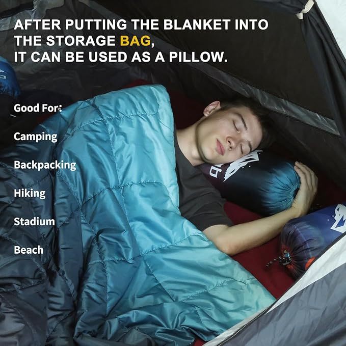 zzlamb Hooded Stadium BlanketWaterproof Outdoor Camping Blanket Polar FleeceWarm Windproof Portable for StadiumSportsPicnicBeachCarPets56x75in Purple Green Fade