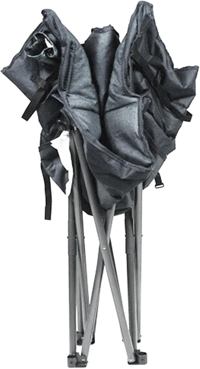 Zenithen Limited Foldable Portable Guidesman Padded Folding Chair Perfect for Camping Outdoor Sporting Events Patio Furniture and Campires Gray (Pack of 2)