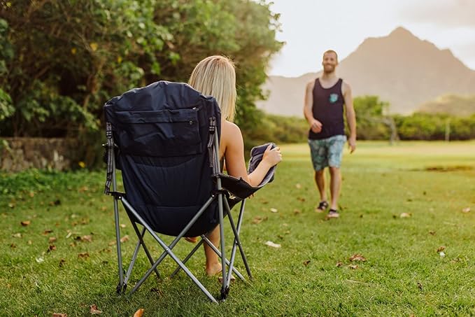 Picnic TIME NCAA Arkansas Razorbacks Reclining Camp Chair - Beach Chair for Adults - Sports Chair with Carry Bag