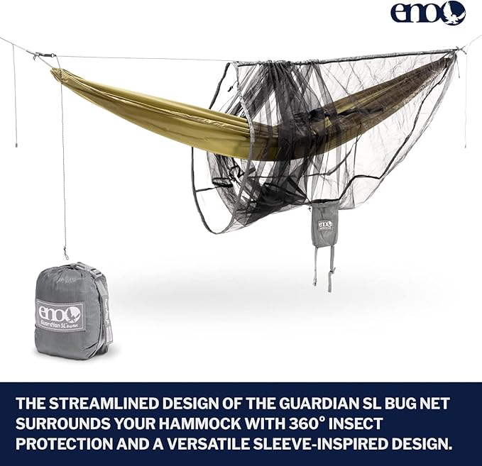 ENO Eagles Nest Outfitters SubLink Lightweight Shelter System with Hammock Straps Bug Net and Rain Tarp