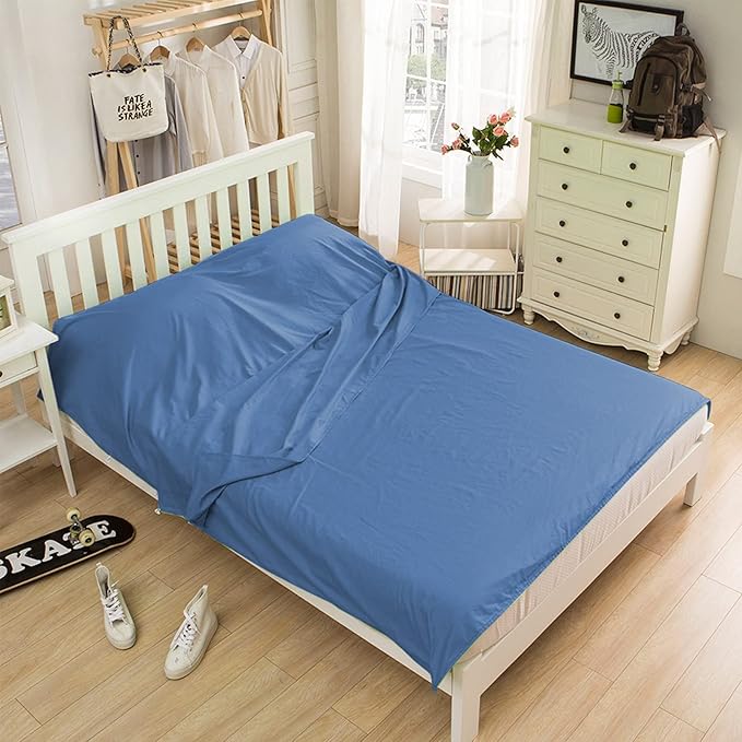 Travel and Camping Sheets Sleeping Bag LinerLightweight Travel Sheets for Hotel Portable Hotel Sleeping Bag Sack for AdultsPremium Soft Hotel Sleep Sheet for Traveling Hostels Picnic
