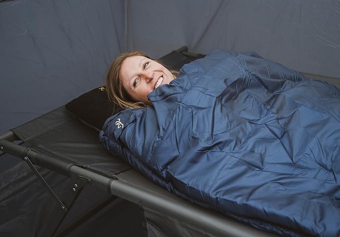 Browning Voyager 20° Rectangular Sleeping Bag – Cold Weather Camping Sleeping Bag with TechLoft Silver Insulation Water-Resistant Shell &amp Stuff Sack for Camping RV &amp Outdoor Travel