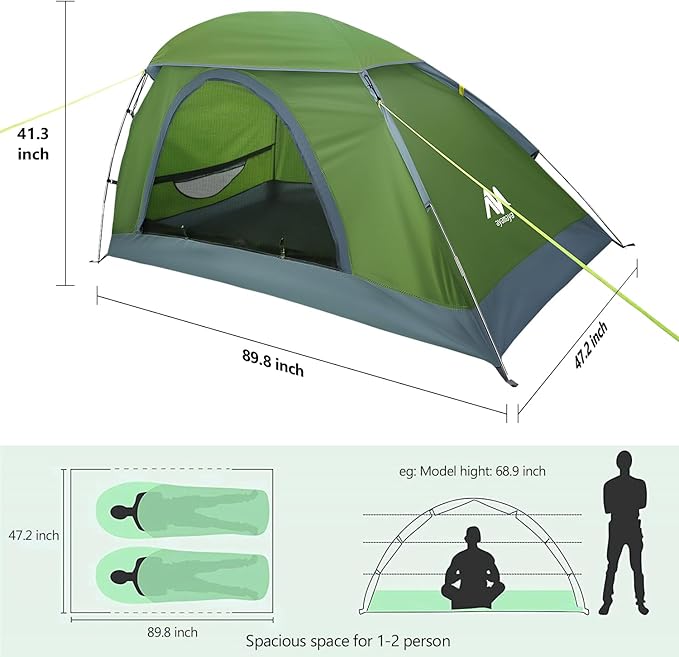 Tactical Backpack Cooler + 1P Tent Leakproof 40 Cans Soft Cooler Backpack Single 1 Person Tent for Backpacking Hiking