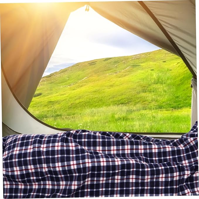 Lightweight Fleece Liner for Adults Portable Warm Camping Hiking Sack Foldable Design for Space Saving Machine Washable Indoor Outdoor Travel Blanket