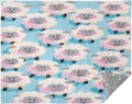 Throw Blankets For Couches And Sofas Cute Cartoon White Sheep Blankets Throws 50 x 70 Inch