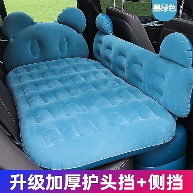 Car Inflatable Mattress SUV Back Seat Inflatable Bed Camping Inflatable Mattress Flocked PVC Car Mattress 185 * 80 Cm Foldable Lathe