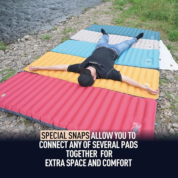ZOOOBELIVES 3D Wrapping Inflatable Camping Sleeping Pad with Built-in Pump Extra Thick and Wide Ultimate Comfortable Compact Camp Air Mat for Tent Car Traveling and Backpacking - Airlive2000X