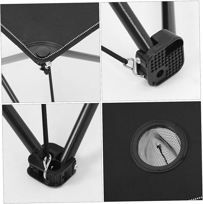 YARNOW Portable Folding Picnic Table Heavy-Duty Outdoor Camping Table Cup Holders Lightweight Design for BBQ Fishing and Beach Use Oxford