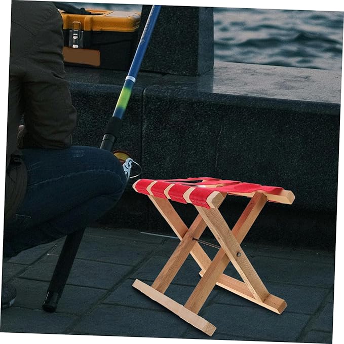 Totority Foldable Fishing Stool Portable Multi-use Outdoor Seating Compact Camping Bench Sturdy Frame for Fishing Hiking and Travel Height
