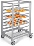 9 Tier 3 Inch Spacing Aluminium Home Commercial Kitchen Bakery Cooling Rack with Wheels Commercial Kitchen Bun Pan Sheet Pan Rack for Restaurant Cafeteria Pizzeria
